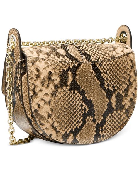 Michael Kors Izzy Small Convertible Leather Saddle Crossbody